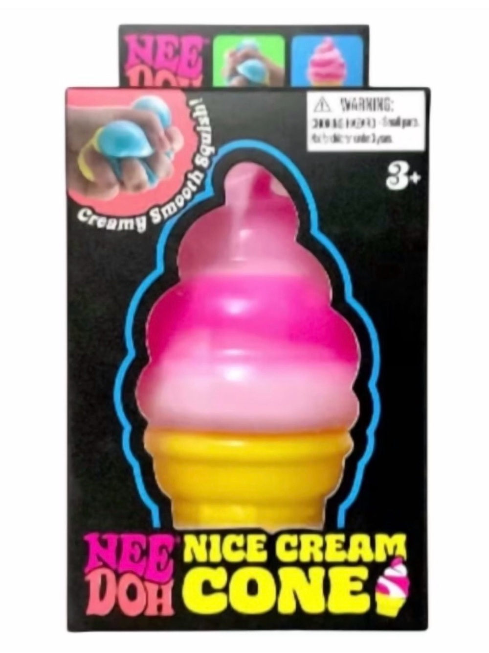 Needoh Nice Cream Cone Squishy Toy in Pink!!